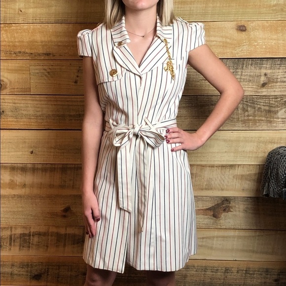 Sailor style wrap dress,Voom by Joy Han, NWOT - Picture 3 of 11